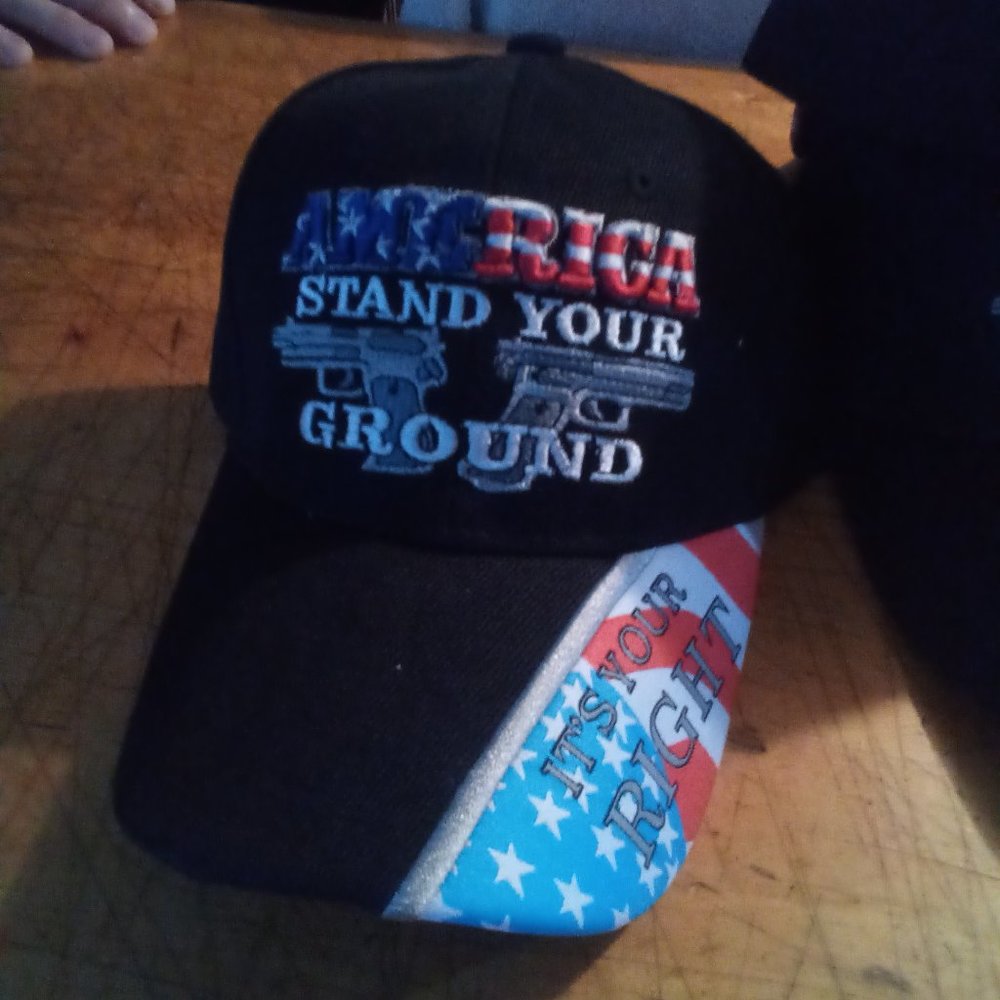 Patriotic Hat. America Stand you ground its your right Hat